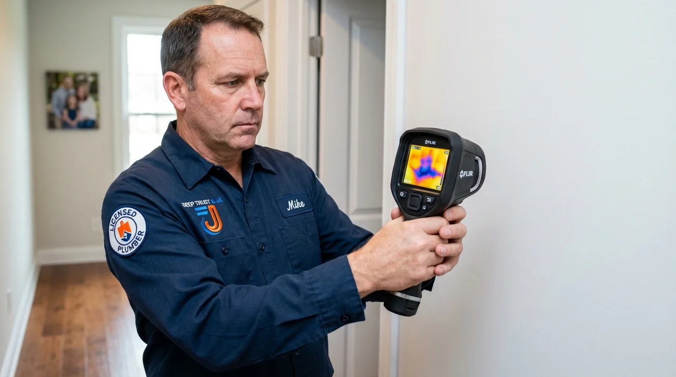 Thermal imaging leak detection by Johns Plumbing LLC in Austin